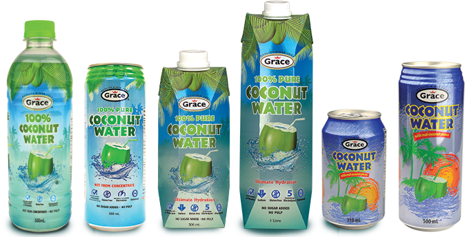 Canada's Favourite Coconut Water - La Fe Gr Prisma Tp Coconut Water (706x363), Png Download