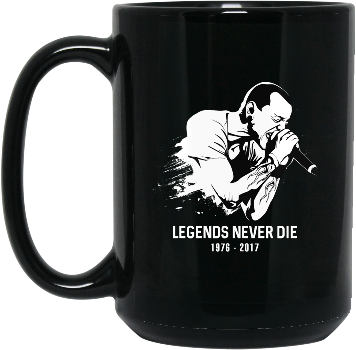 Chester Bennington Legends Never Die Mugs Image 48 - Sasquatch Drinking A Beer (1155x1155), Png Download