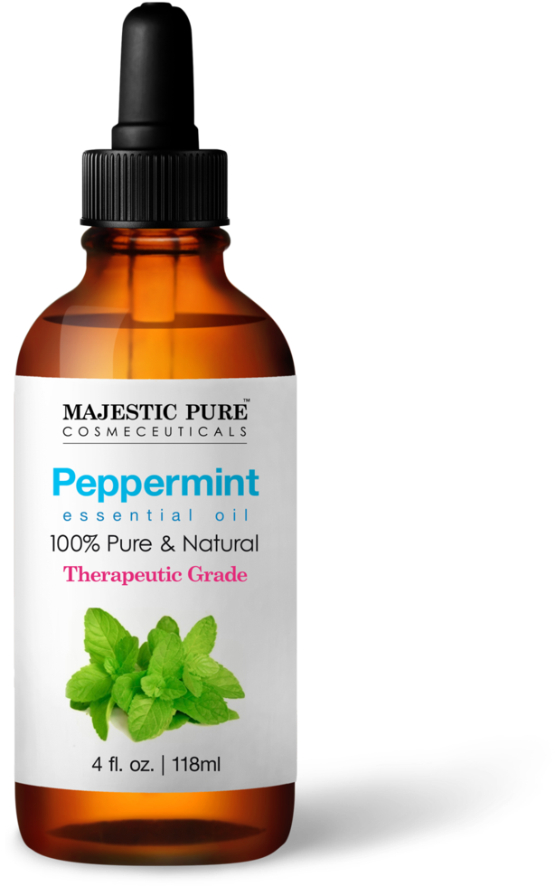 Peppermint Oil - Eucalyptus Majestic Pure Essential Oils (1024x1024), Png Download