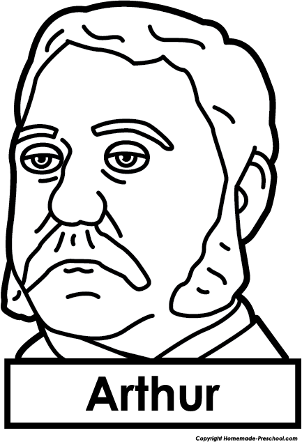 28 Collection Of Chester A Arthur Drawing - Chester Alan Arthur Drawing (433x634), Png Download