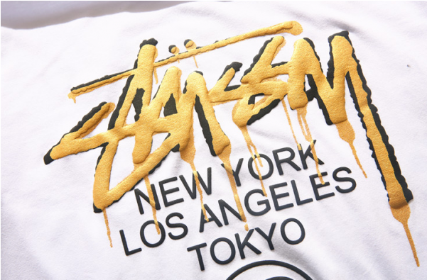 Stussy Gold Logo T-shirt - Gold (600x600), Png Download