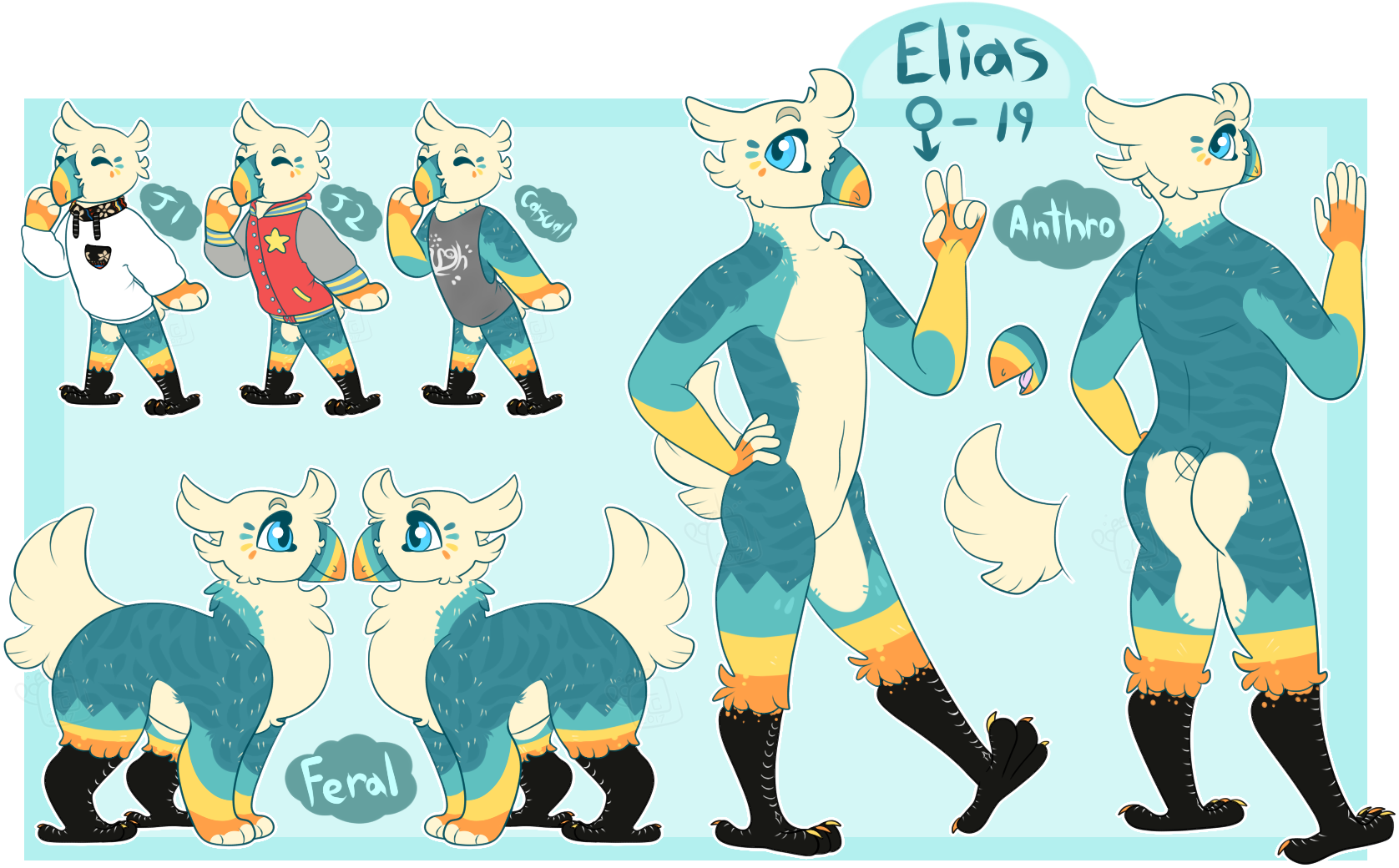 Elias Ref - Elias Fursona (1690x1067), Png Download