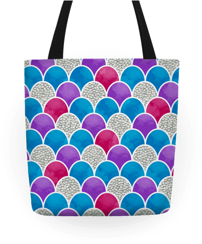 Rainbow Fish Scales Pattern Tote - Watercolor Lovely Pattern Vv Mug - 11 Oz (484x484), Png Download