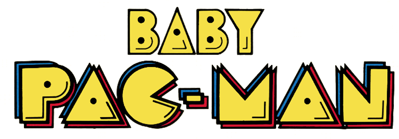1982 - Baby Pac Man Logo (800x275), Png Download