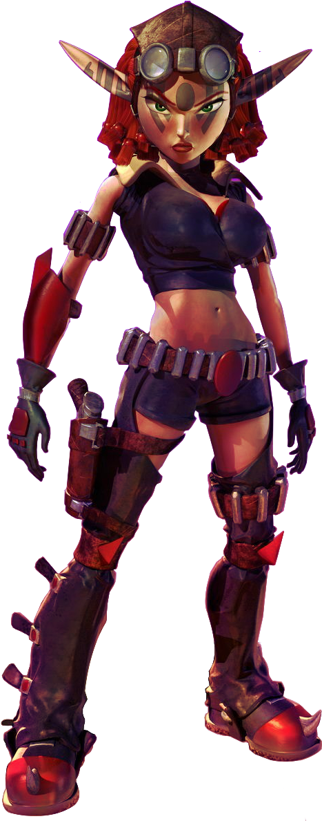View Samegoogleiqdbsaucenao Ashelin From Jak X Render - Ashelin Praxis Jak X (521x1200), Png Download