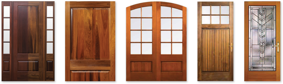 Lemieux Doors - Vertical Grain Doug Fir Doors Stained (960x310), Png Download