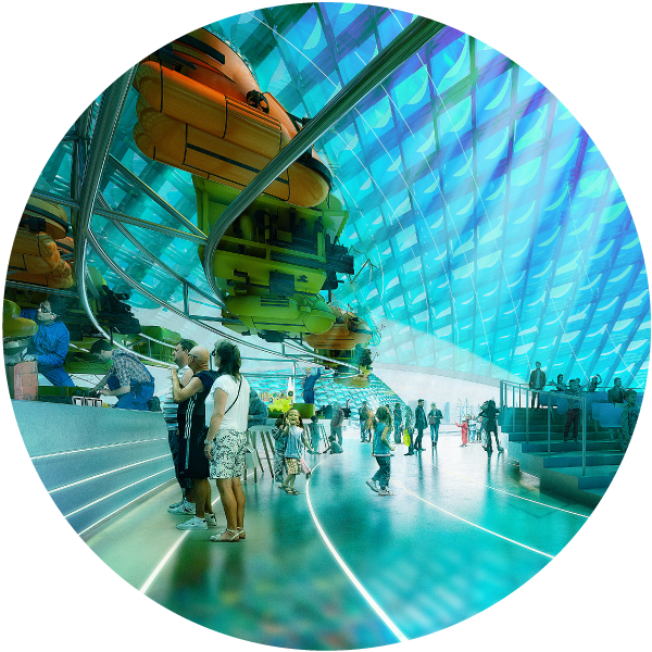 Drawing From The Iridescence Of Fish Scales, Ocean - Architecture (600x600), Png Download