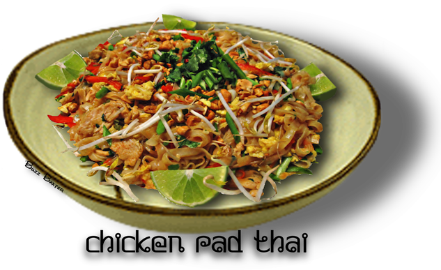 A Thai Dish That Is A Favorite With Everyone That Has - Chicken Pad Thai (650x391), Png Download
