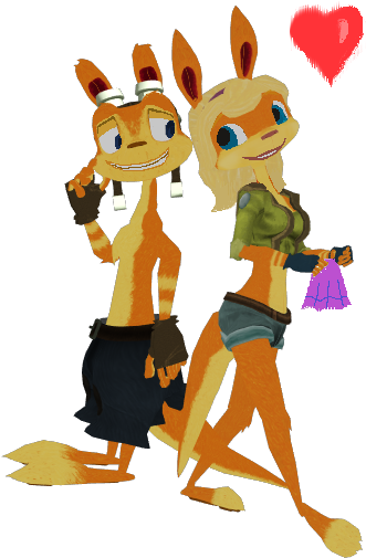 Daxter Images Daxter And Tess Ottsel Fuzzy Love Wallpaper - Jak And Daxter (360x640), Png Download