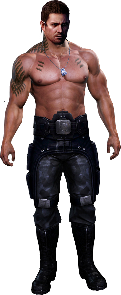 Chris Redfield On James Vega Body By Spyrousseraphim-d4wc6td - Resident Evil (483x1172), Png Download