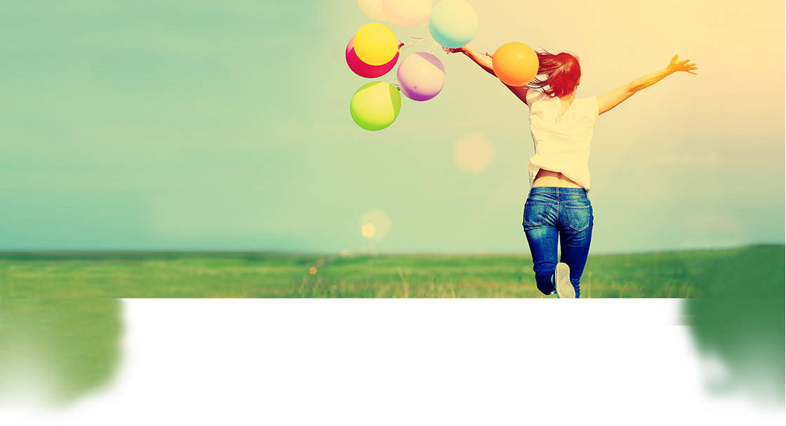 Girl With Balloons - Better Living (1120x607), Png Download