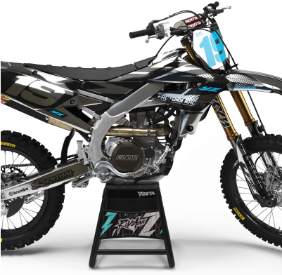 Yamaha 'race Ready Chrome' Kit - 2018 Yz450f Graphics Kit (400x400), Png Download