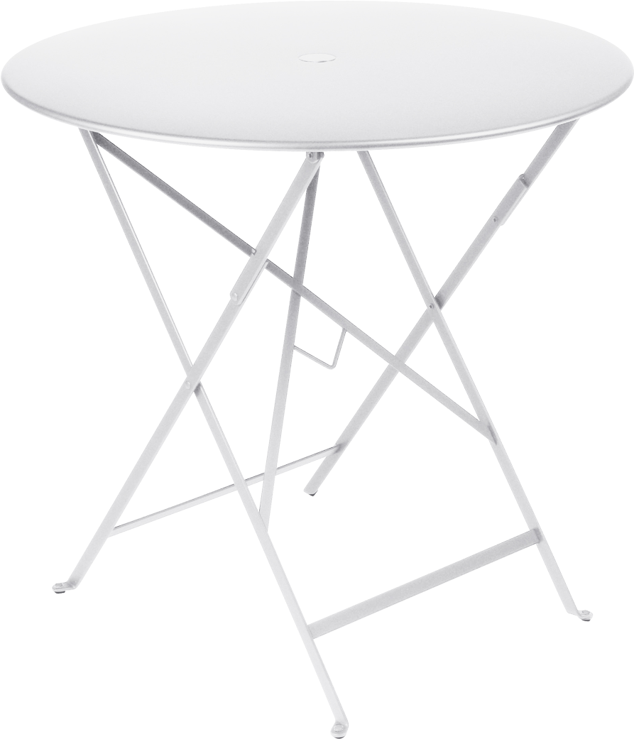 Fermob Bistro Folding Table 0233 - Fermob - Bistro Folding Table Ø 77 Cm / Metal Grey (1100x1100), Png Download