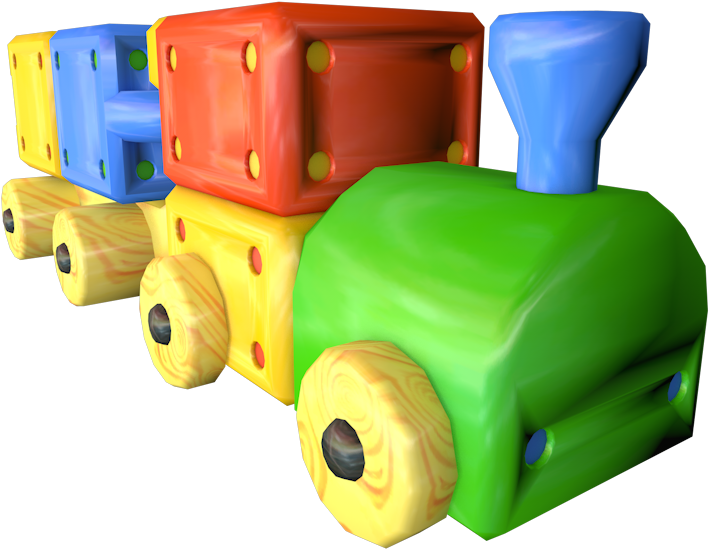 Download Zip Archive - Super Mario Galaxy Toy Train (750x650), Png Download
