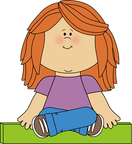 Kid Sitting On Math Minus Sign Clip Art - Sitting Criss Cross Clipart (457x500), Png Download
