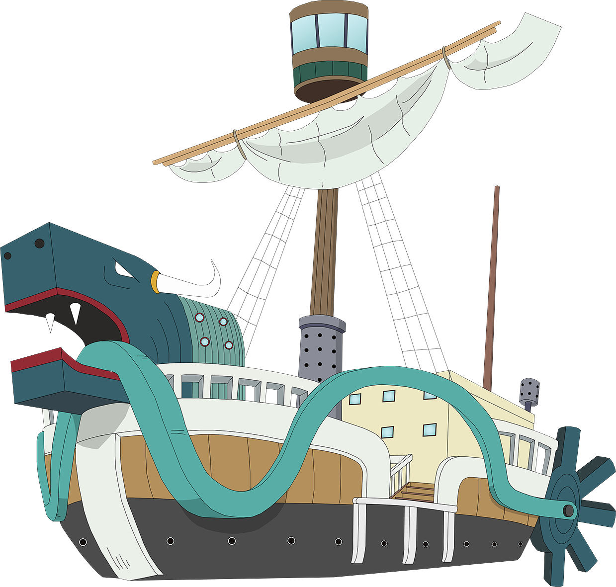 Jormungand - One Piece Fan Ships (1239x1181), Png Download