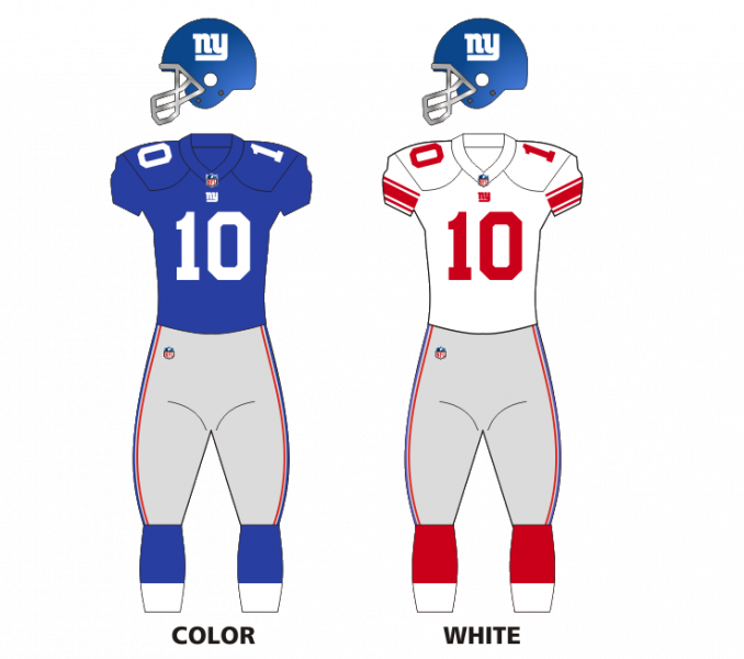 Nfl Sunday Ticket Wiki New York Giants Wikipedia Best - Washington Redskins Uniforms 2018 (678x600), Png Download