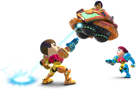 Metroidblastmii - Nintendo Land Samus Suit (468x331), Png Download