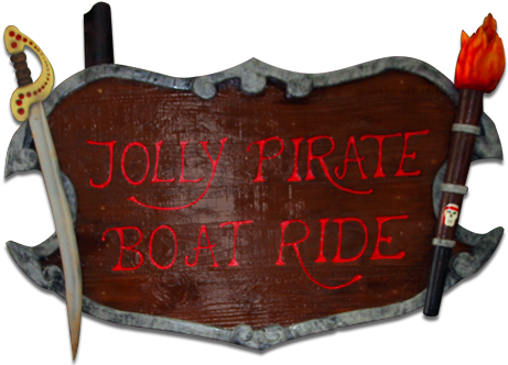 Jolly Pirate Boat Ride - Boat (972x335), Png Download