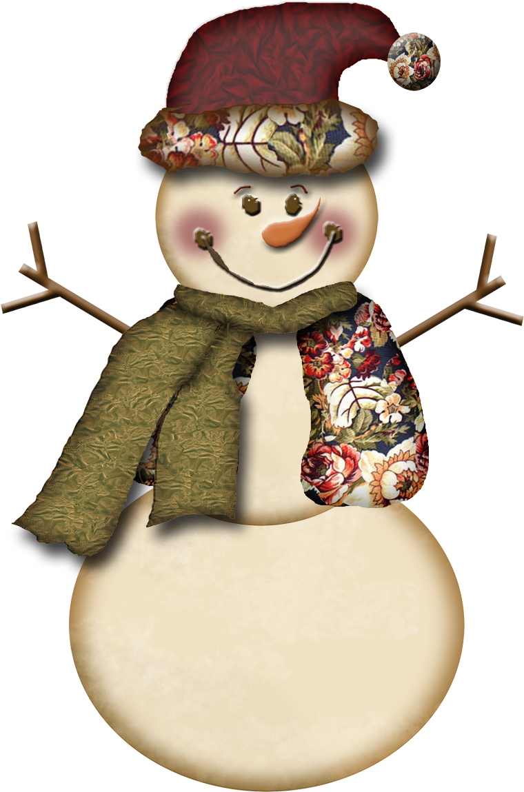 Scrapbook Elements Freebies - Snowman (819x1200), Png Download
