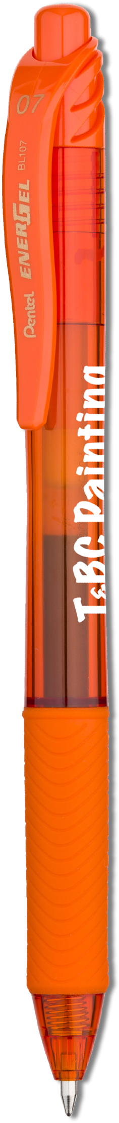 Pentel Energel-x Rt Gel Pen In Orange - Calligraphy (2224x2224), Png Download