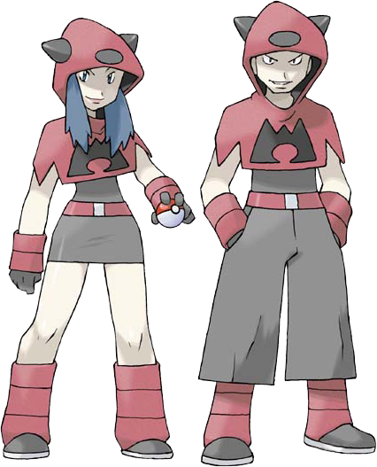 I'm Going To Treat Teams Aqua And Magma Differently - Team Magma Grunt Ruby (426x527), Png Download