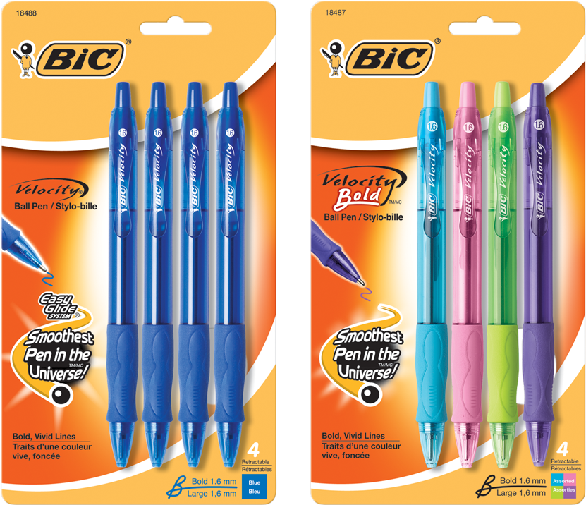 Product Image - Bic Velocity Pens (850x850), Png Download
