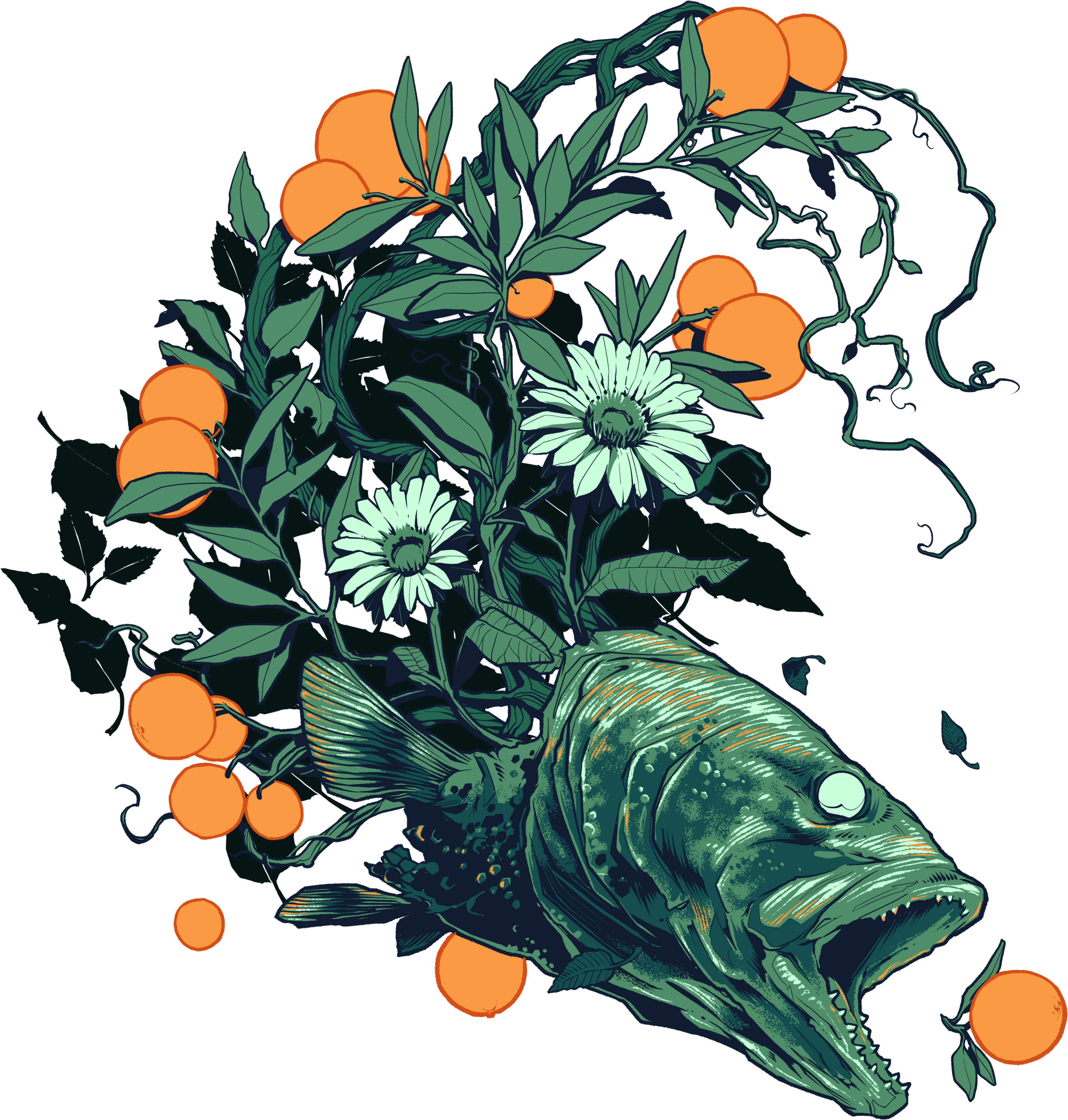 Image Of Orange Fish Hoodie - Artist (5400x5400), Png Download