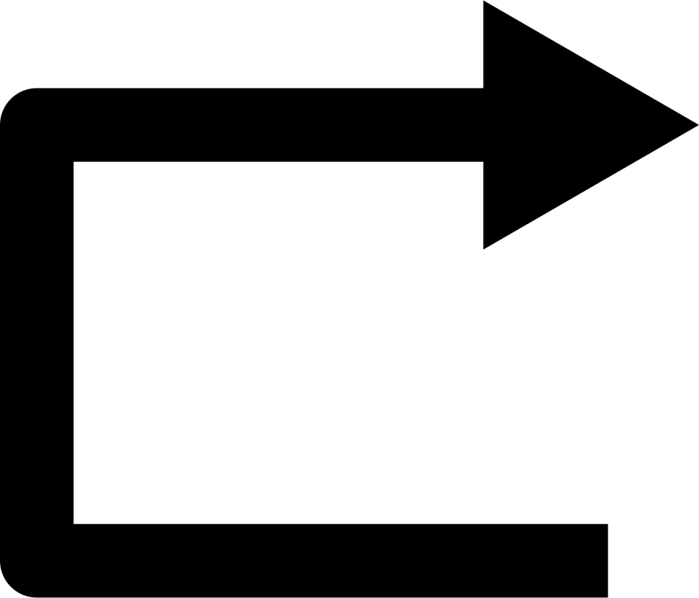 Right Straight Arrow Angle Symbol Comments - Hd Arrow Png Straight (980x838), Png Download