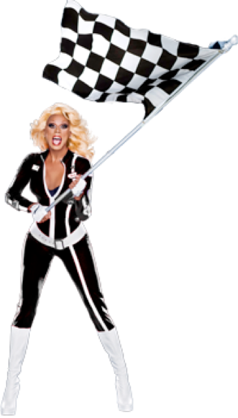 There Were Some Other Problems Like The Botched Crown - Rupaul Drag Race Flag (345x606), Png Download