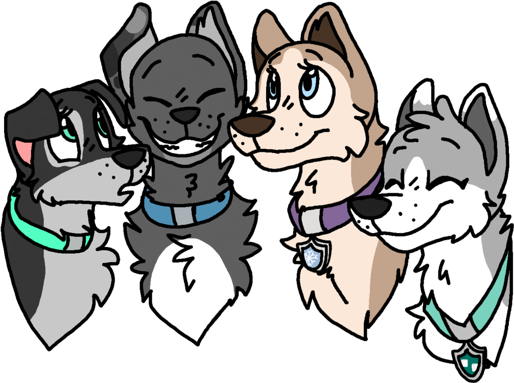 Cameron And Andrea With Momma Icee And Auntie Tundra - Gambar Paw Patrol Fanon Wiki 4 (1024x760), Png Download