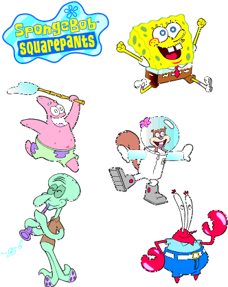 Report - Spongebob Squarepants Characters (347x436), Png Download
