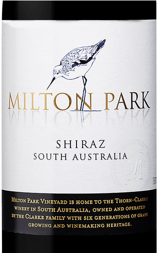 Thorn Clarke Milton Park Shiraz (375x500), Png Download