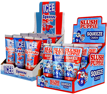 Icee Or Slush Puppie Squeeze Candy - Icee Squeeze Candy Blue Raspberry (500x500), Png Download