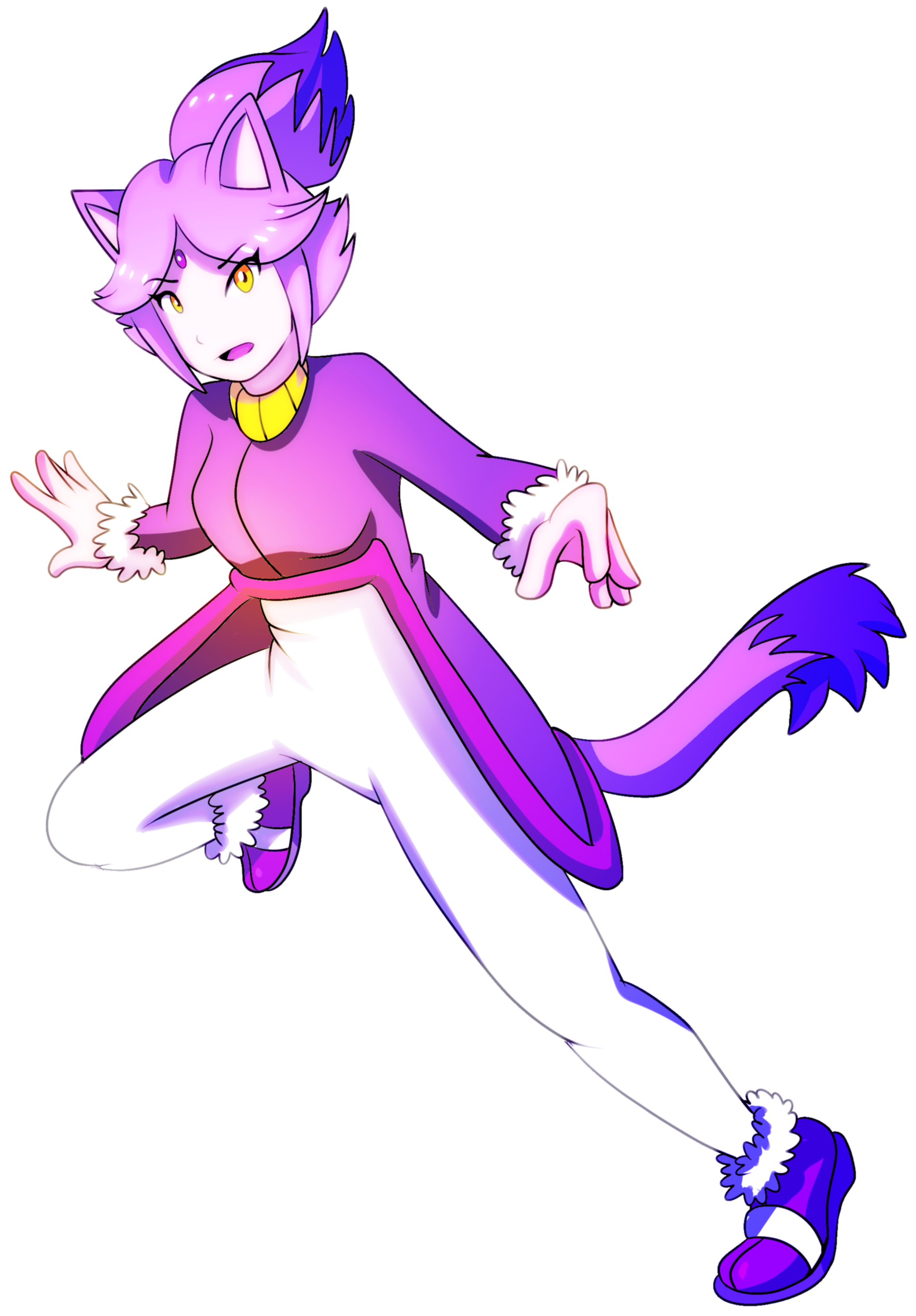 Blaze The Cat Gijinka - Sonic The Hedgehog (3000x3000), Png Download