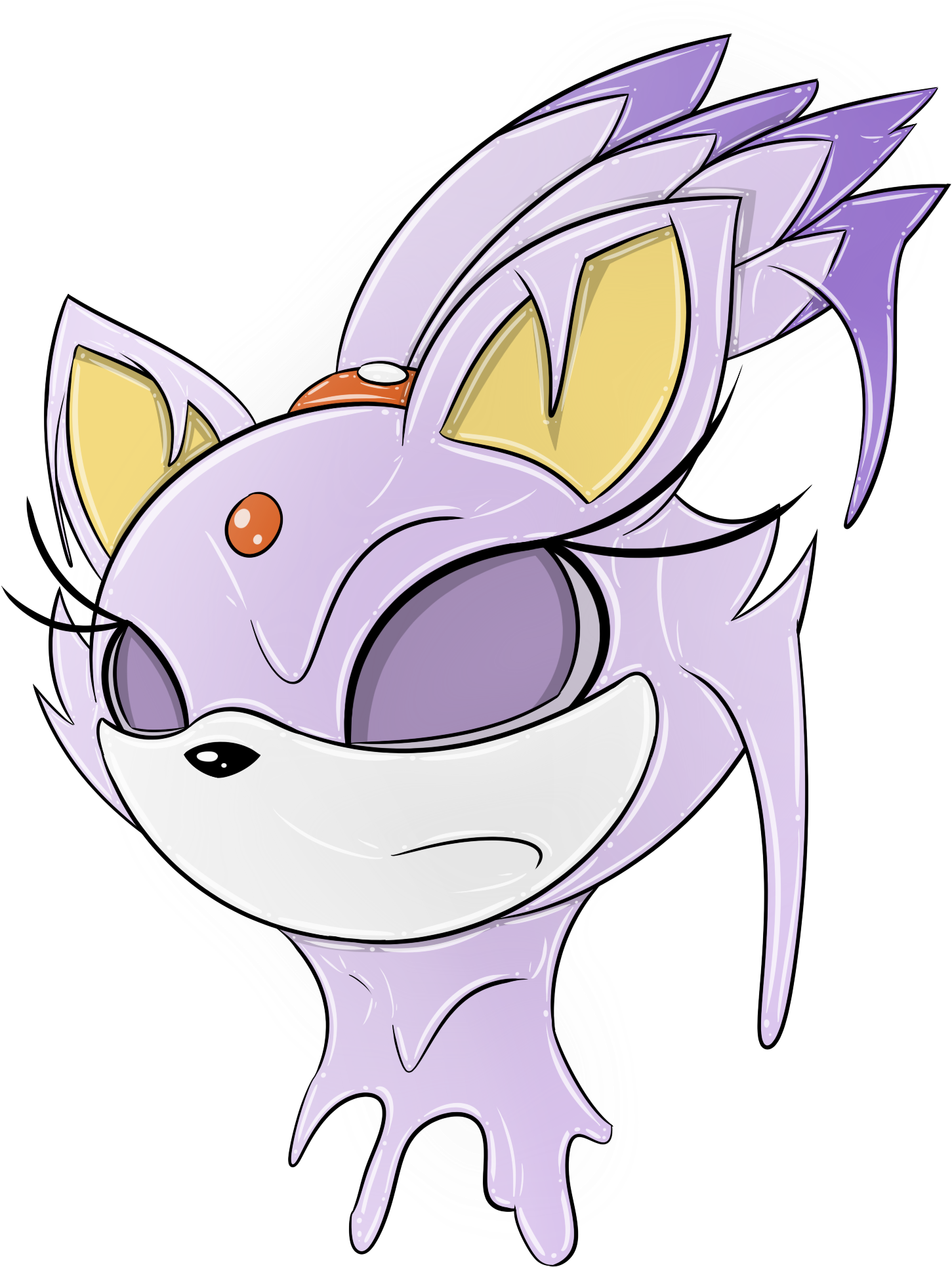 Blaze The Cat (1592x2000), Png Download
