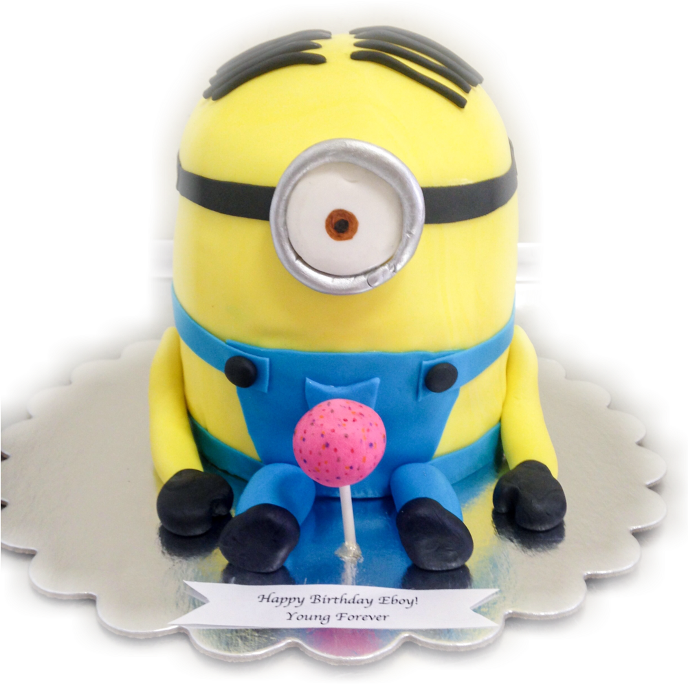 Minion Cake - Cake (1000x1333), Png Download