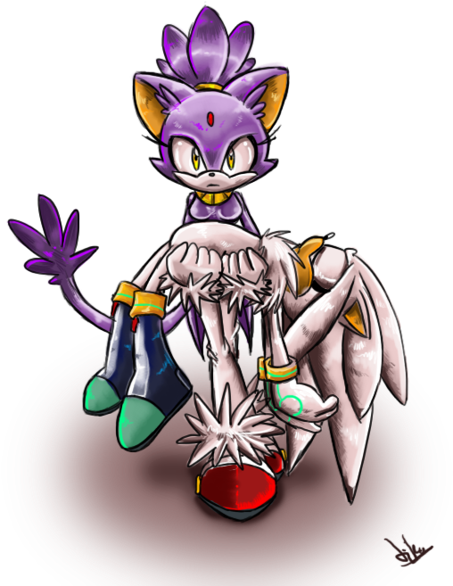 Blaze The Cat Images Silver Y Blaze Wallpaper And Background - Blaze The Cat And Silver (550x700), Png Download