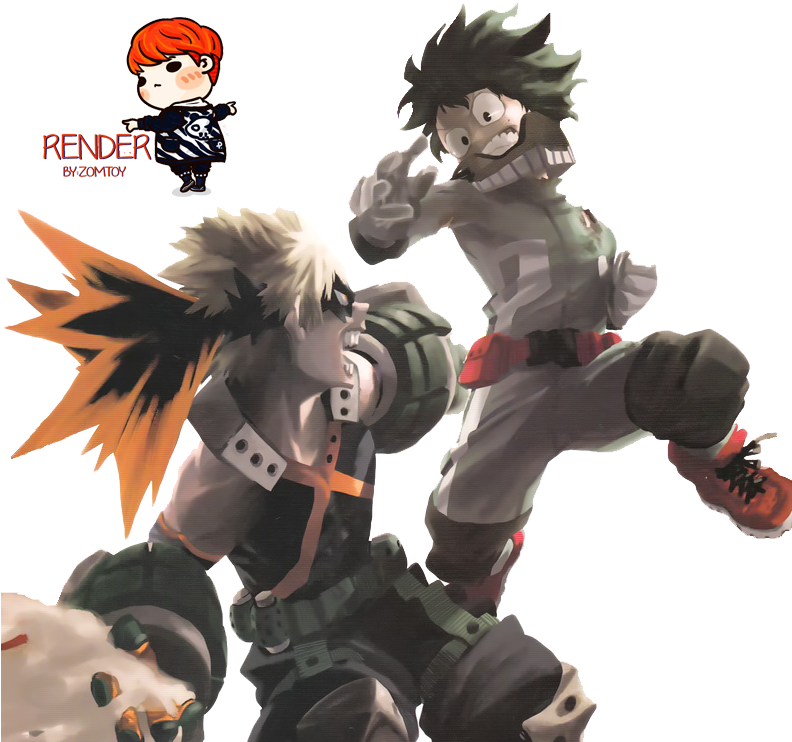 My Hero Academia Bakugo And Deku (791x752), Png Download