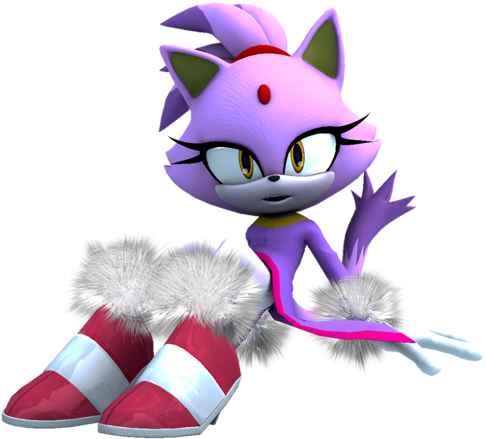 View Samegoogleiqdbsaucenao Blaze By Jackydik-d5h26wd - Blaze The Cat 3d (500x488), Png Download