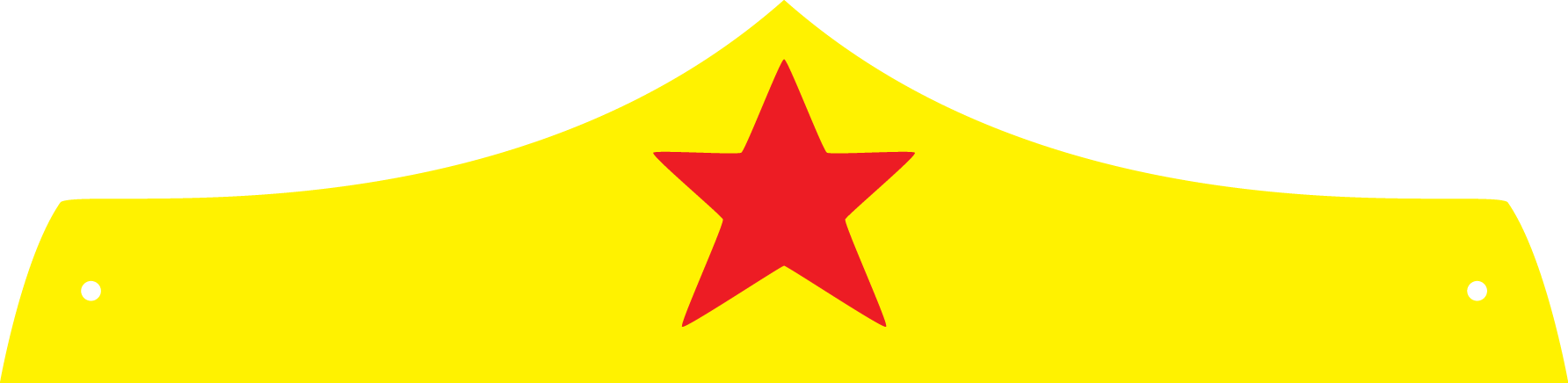 Tiara Mulher Maravilha Desenho (1784x436), Png Download