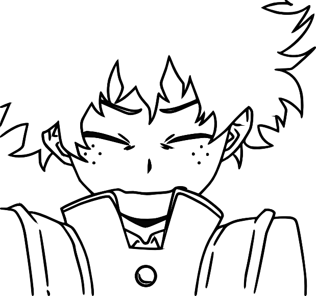 Anime, Personal Use, Midoriya Izuku Lilneart - Cartoon (619x579), Png Download