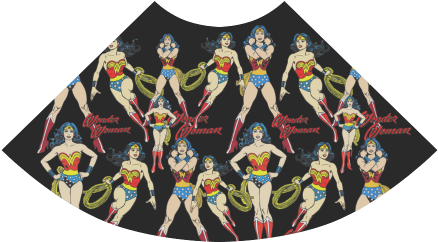 Wonder Woman Black Atalanta Sundress Video - Camisetas Femininas Clock-house - Wonder Woman - Usada (500x500), Png Download