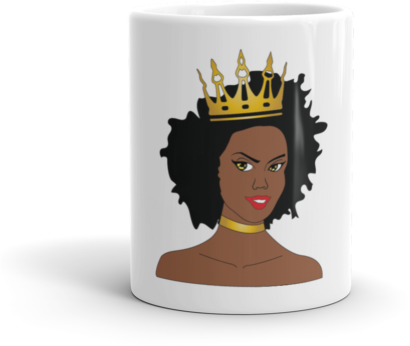 Chocolate Ancestor, Llc- Natural Diva W/crown Mug ${varant - Blanket (1000x1000), Png Download