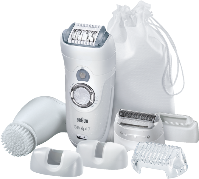 Download Low-res - Braun Wet & Dry Cordless Epilator (701x701), Png Download