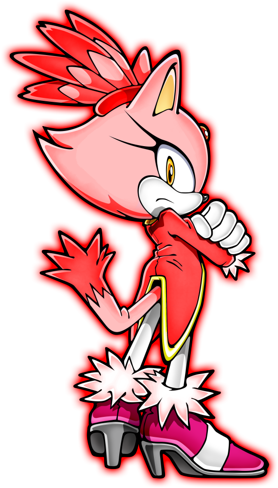 Burning Blaze The Cat Edad - Blaze The Cat (651x1023), Png Download