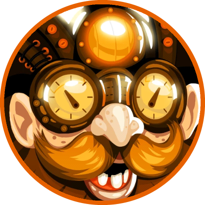 Steam Freak Circled - Agar Io Steamworld Skins (418x418), Png Download