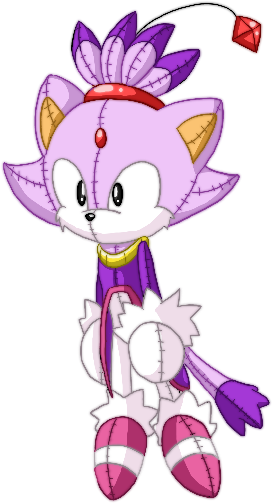 Blaze And Honey Rules Images Blaze Doll Hd Wallpaper - Blaze The Cat Doll (1223x2061), Png Download