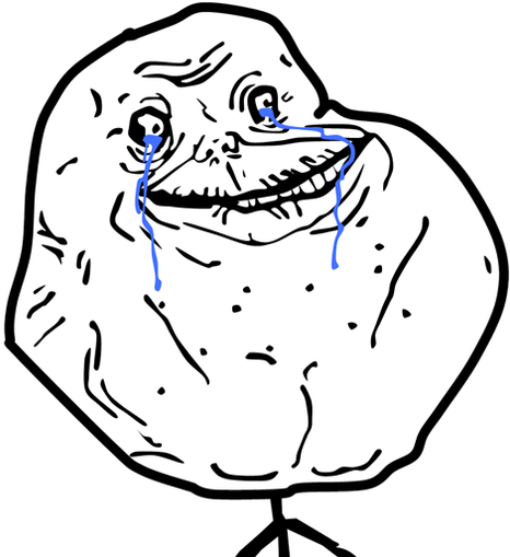 Io Skin Forever Alone - Forever Alone Face Png (508x508), Png Download