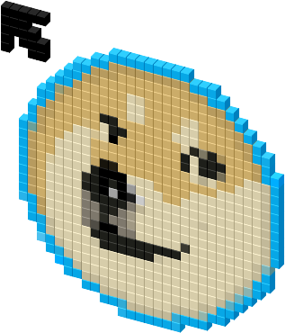 View Cursor On T-shirt - Agario Doge (330x418), Png Download